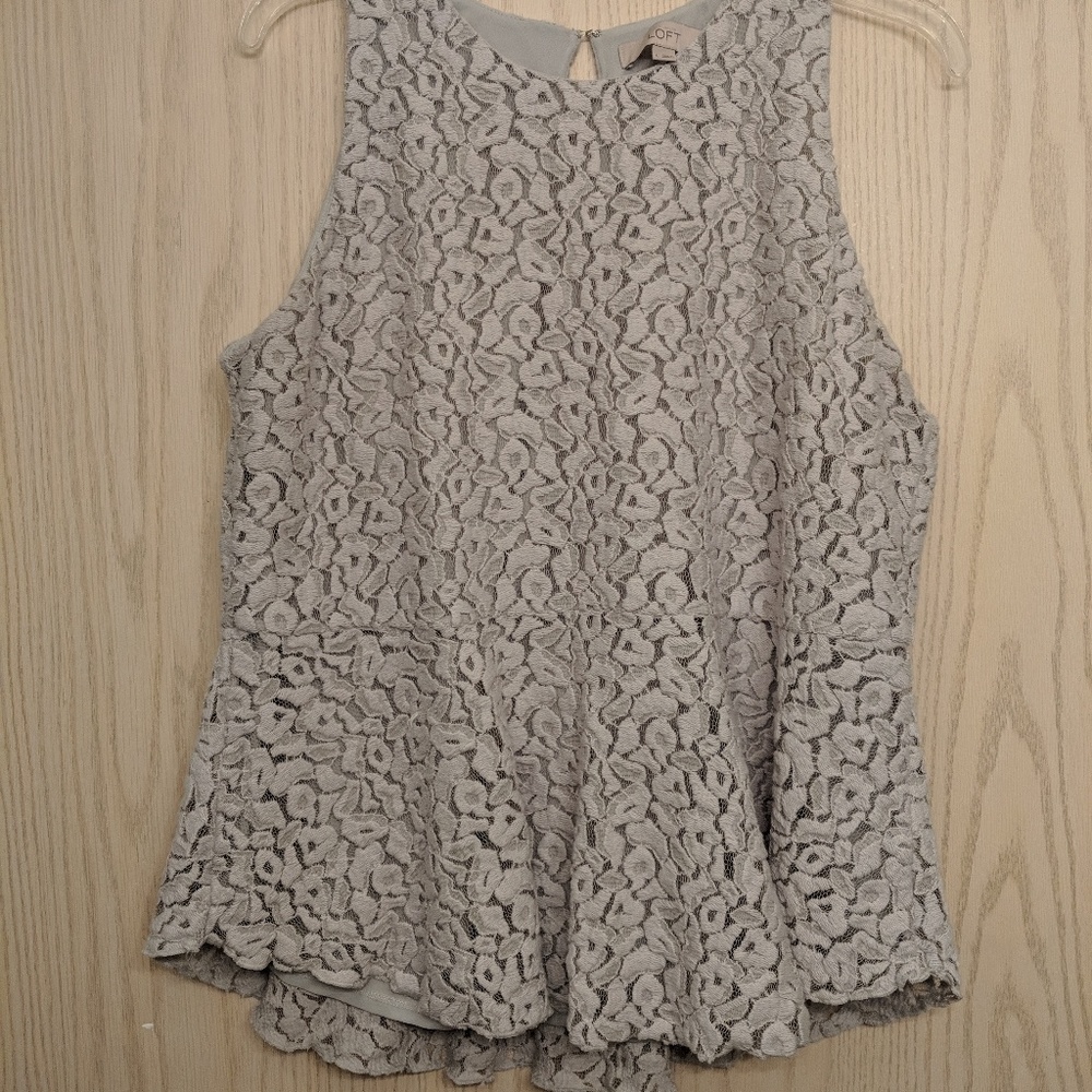 Loft tank-blouse, gray